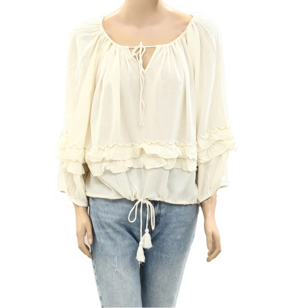 DENIM & SUPPLY RALPH LAUREN RUFFLE BOHO TOP